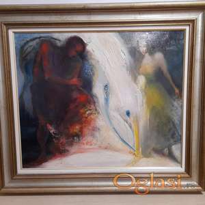 Ferenc Hodi "Oblaci", ulje na platnu